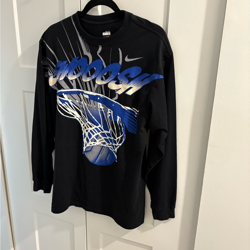 Nike Black Long Sleeve Basketball Graphic Tee